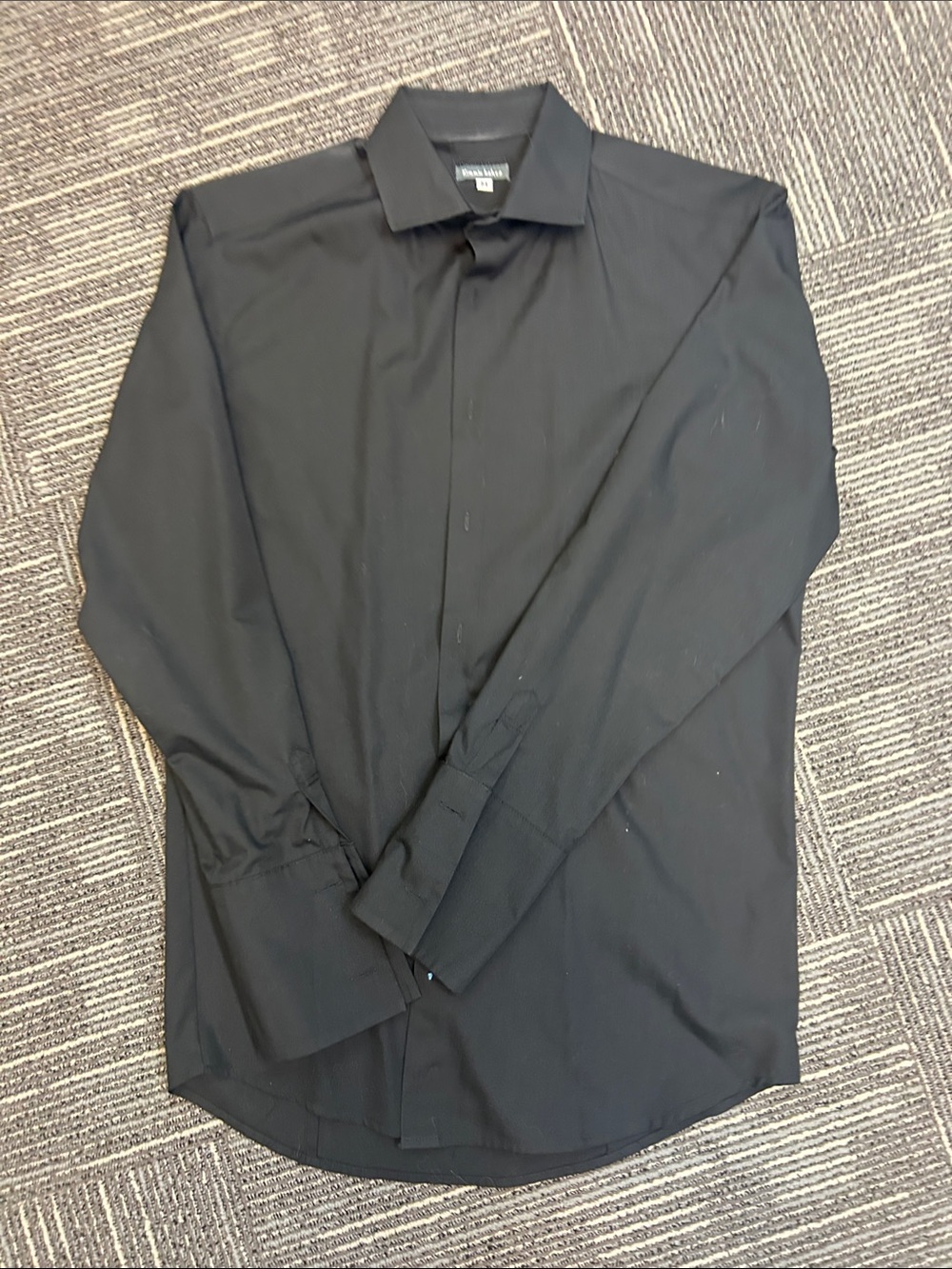 Black Long-Sleeve Dress Shirt